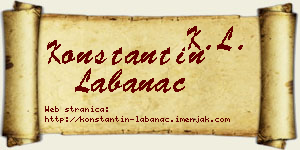Konstantin Labanac vizit kartica
